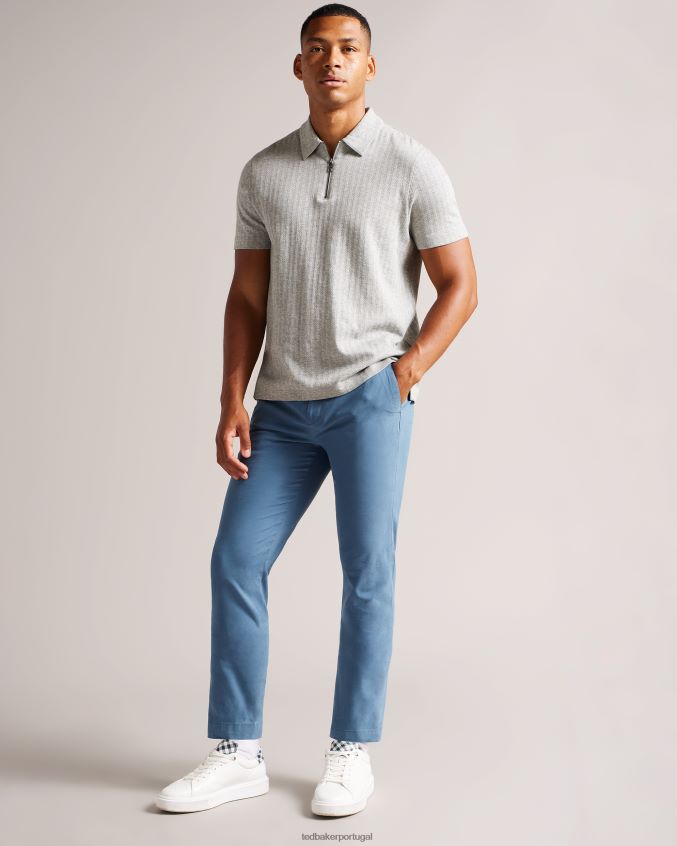 roupas Ted Baker calça chino genay slim céu azul homens 8X6HDF1222
