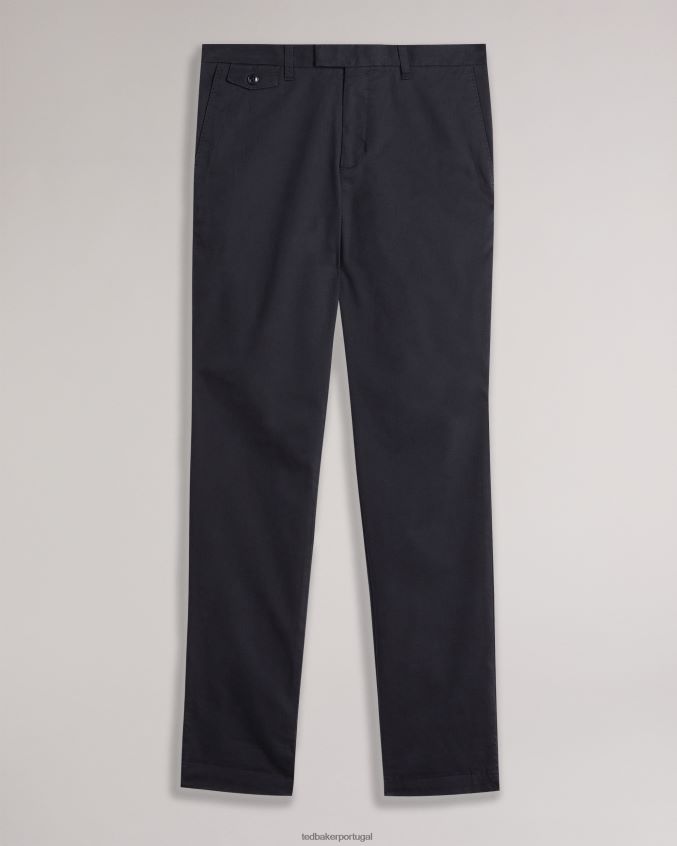 roupas Ted Baker calça chino genay slim dk-marinha homens 8X6HDF1342