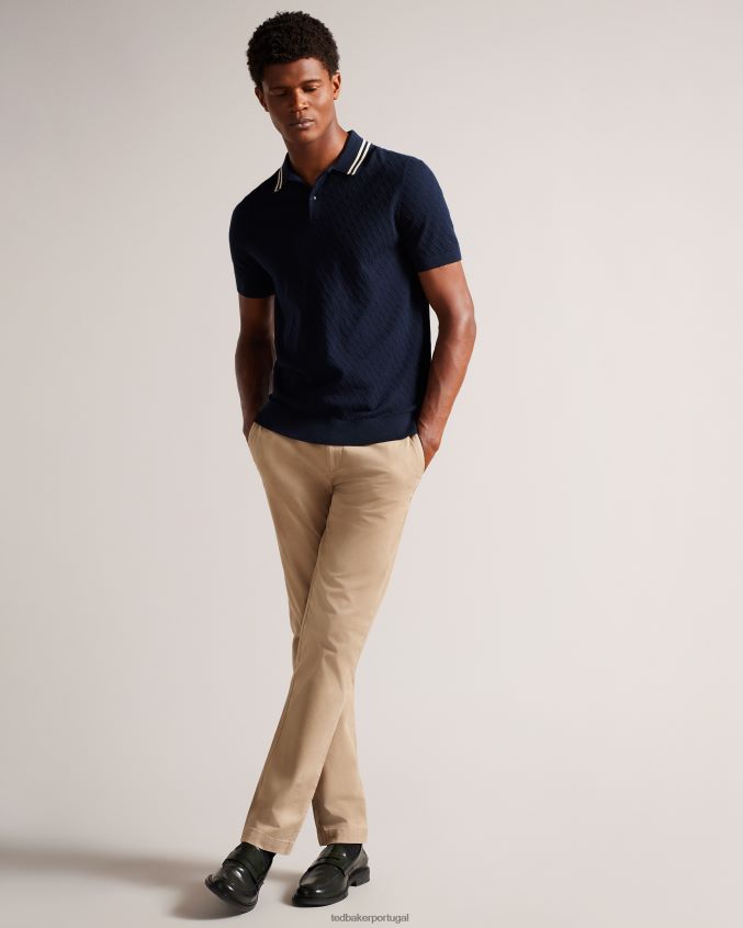 roupas Ted Baker calça chino genay slim pedra homens 8X6HDF1395