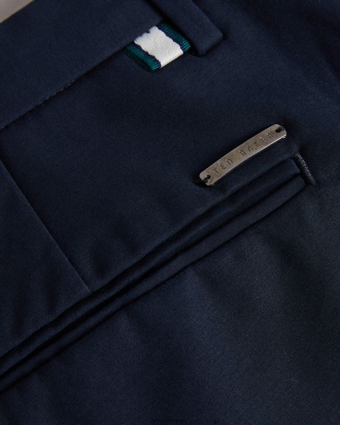 roupas Ted Baker calça lenard irvine slim fit marinha homens 8X6HDF1383