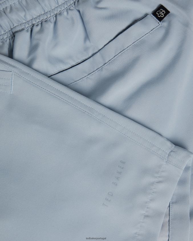 roupas Ted Baker bermuda de natação simples hiltree azul médio homens 8X6HDF1394