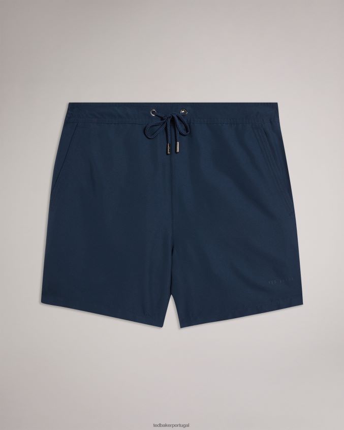 roupas Ted Baker bermuda de natação simples hiltree marinha homens 8X6HDF1317
