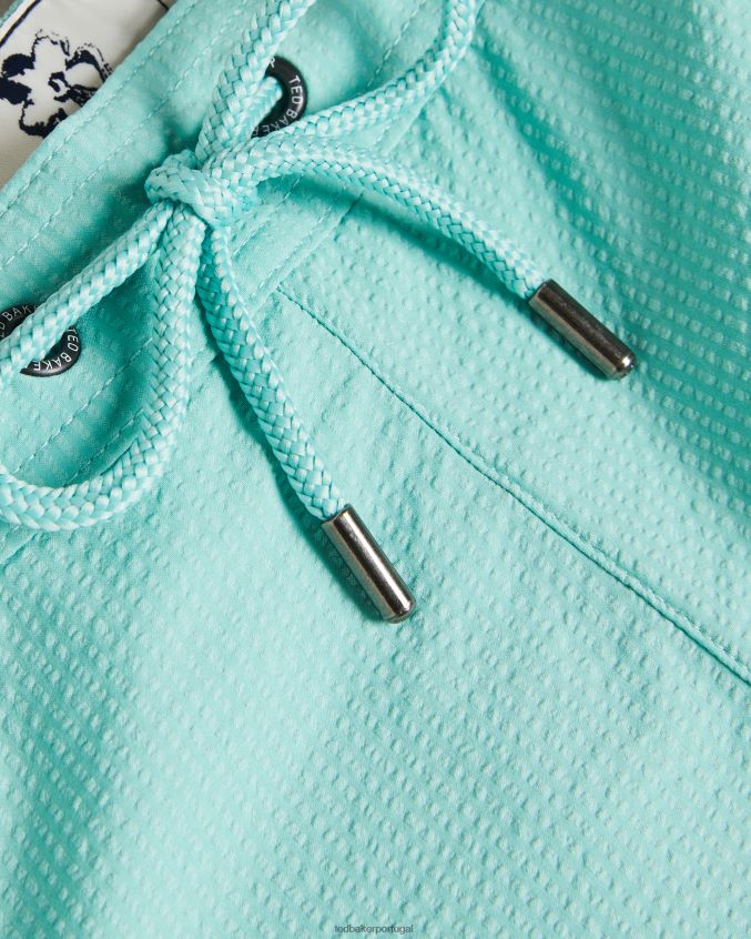 roupas Ted Baker colne shorts de banho com textura simples hortelã homens 8X6HDF1453