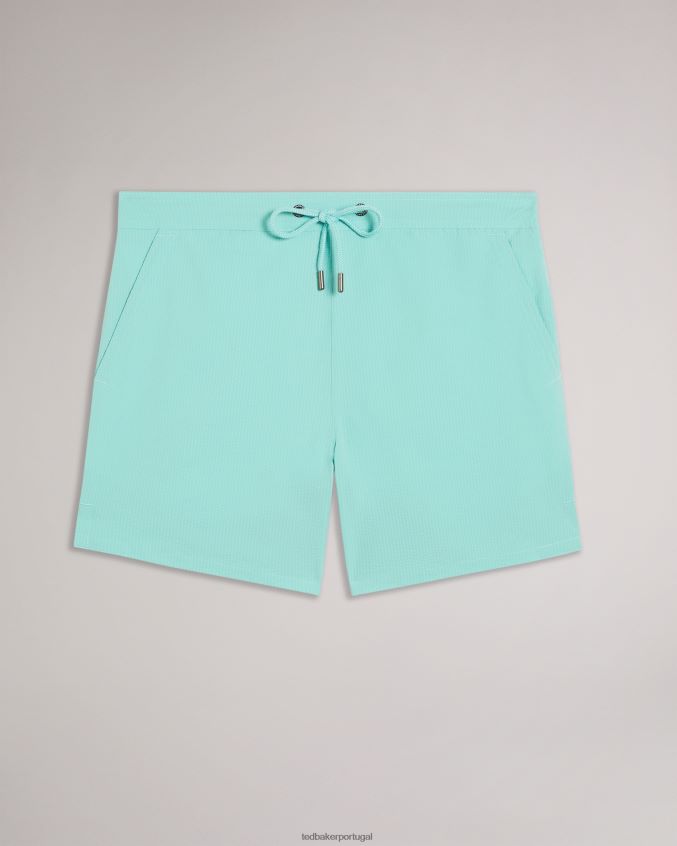 roupas Ted Baker colne shorts de banho com textura simples hortelã homens 8X6HDF1453