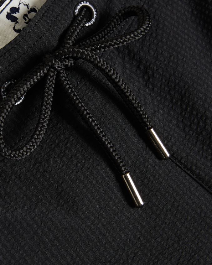 roupas Ted Baker colne shorts de banho com textura simples preto homens 8X6HDF1446