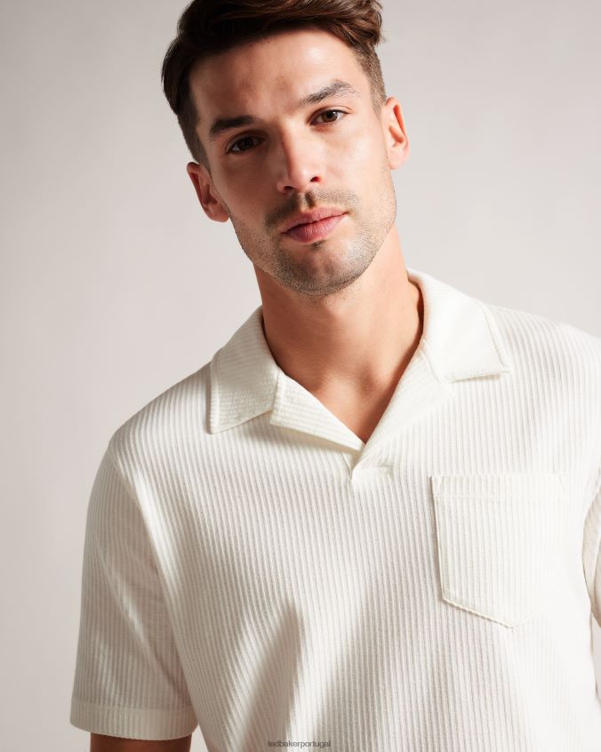 roupas Ted Baker camisa polo arkes regular fit branco homens 8X6HDF1393