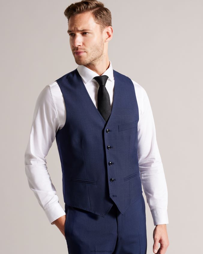 roupas Ted Baker colete jvwscbl core brt-azul homens 8X6HDF1551