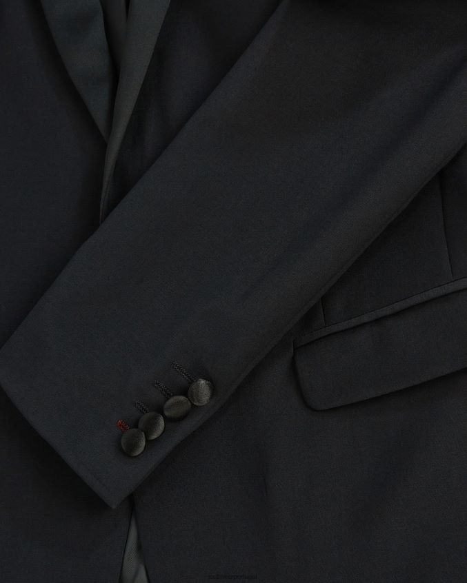 roupas Ted Baker ambjs paletó de smoking slim fit preto homens 8X6HDF1459