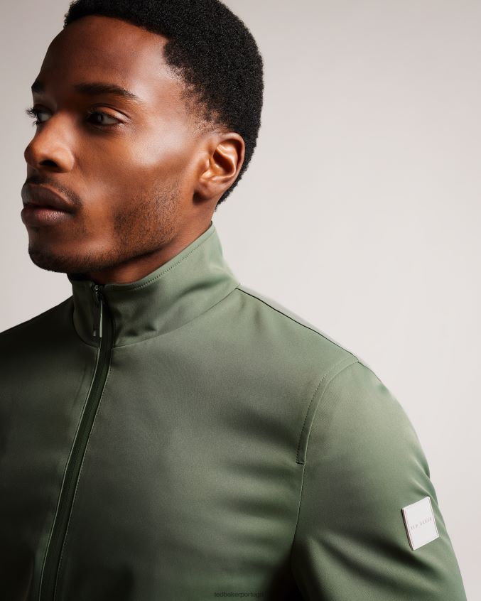 roupas Ted Baker jaqueta bomber de nylon arzona cáqui homens 8X6HDF1508