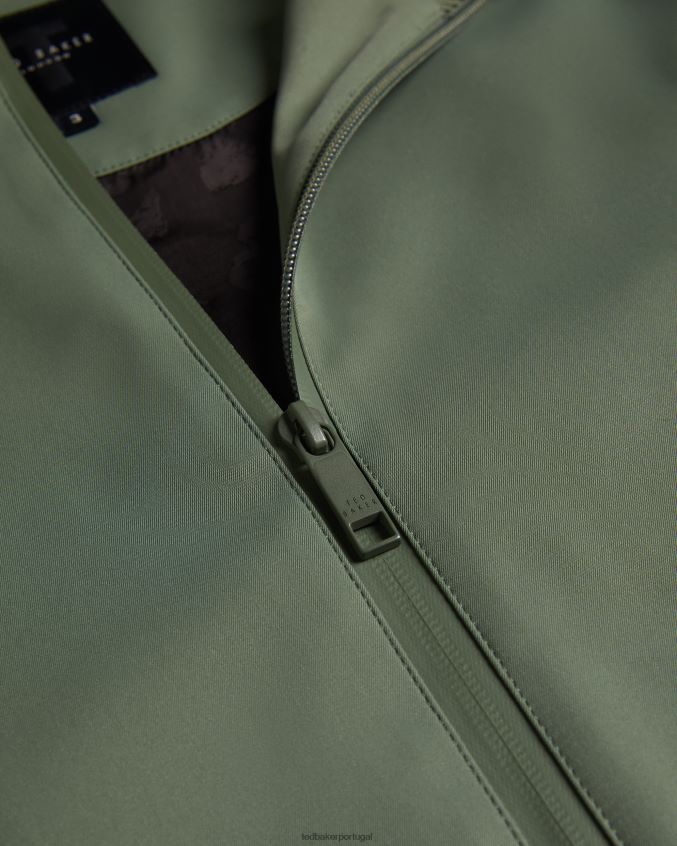 roupas Ted Baker jaqueta bomber de nylon arzona cáqui homens 8X6HDF1508
