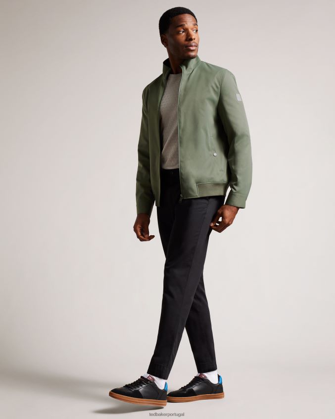 roupas Ted Baker jaqueta bomber de nylon arzona cáqui homens 8X6HDF1508