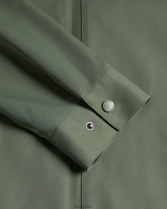 roupas Ted Baker jaqueta bomber de nylon arzona cáqui homens 8X6HDF1508