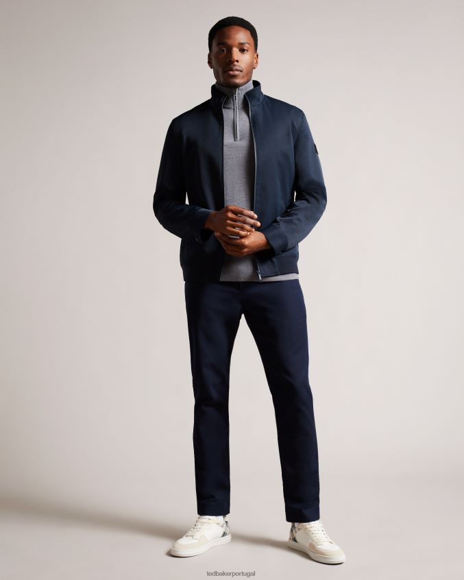 roupas Ted Baker jaqueta bomber de nylon arzona marinha homens 8X6HDF1366