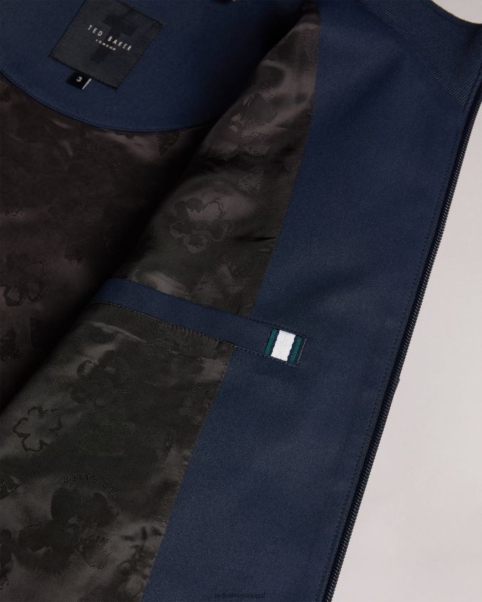 roupas Ted Baker jaqueta bomber de nylon arzona marinha homens 8X6HDF1366