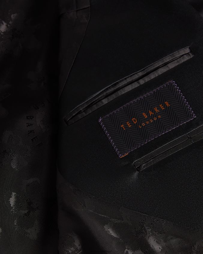 roupas Ted Baker jaqueta de smoking jvtuxj slim fit preto homens 8X6HDF1361