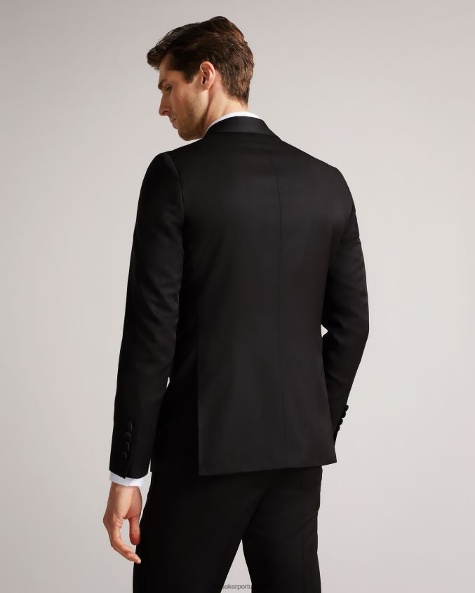 roupas Ted Baker jaqueta de smoking jvtuxj slim fit preto homens 8X6HDF1361