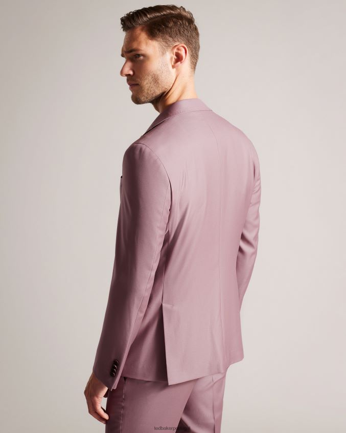 roupas Ted Baker jaqueta de terno de lã pura ignacej rosa homens 8X6HDF1440