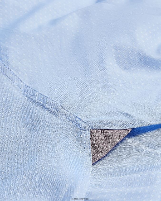 roupas Ted Baker camisa manga longa newtss azul homens 8X6HDF1441