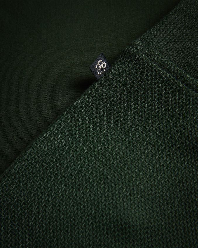 roupas Ted Baker suéter sanot manga longa com gola funil cáqui homens 8X6HDF1281