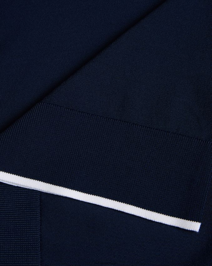 roupas Ted Baker camisa polo de rayon manga curta stortfo marinha homens 8X6HDF1373