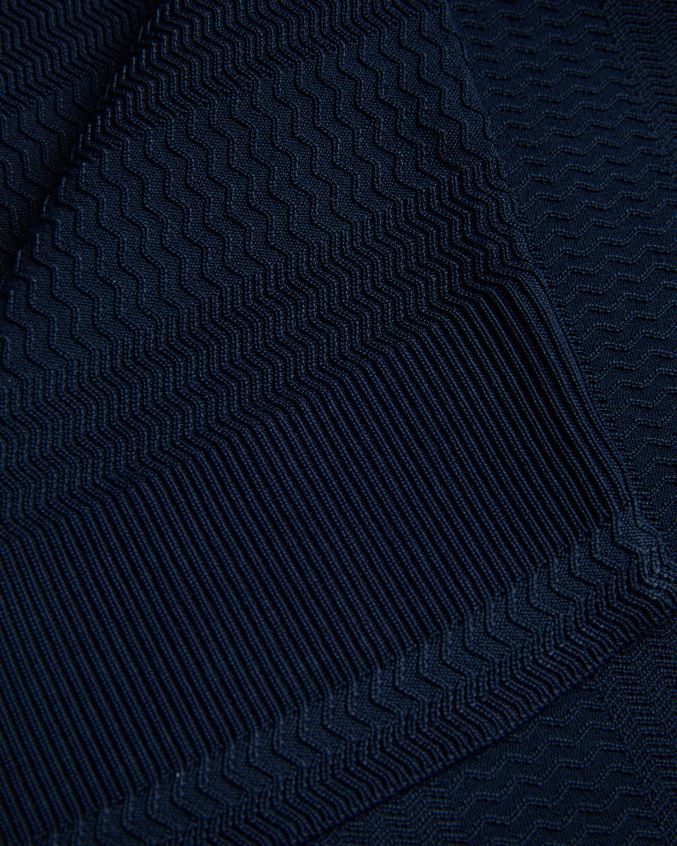 roupas Ted Baker camisa polo texturizada manga curta stree marinha homens 8X6HDF1340