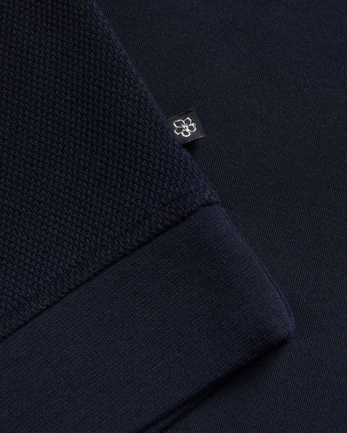 roupas Ted Baker suéter sanot manga longa com gola funil marinha homens 8X6HDF1292