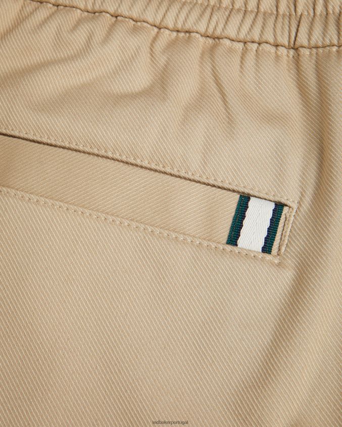 roupas Ted Baker shorts de algodão elástico creswel natural homens 8X6HDF1522