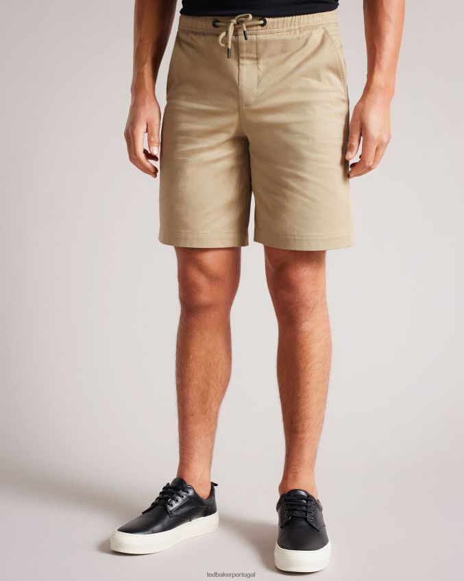 roupas Ted Baker shorts mordon sarja com cordão natural homens 8X6HDF1590