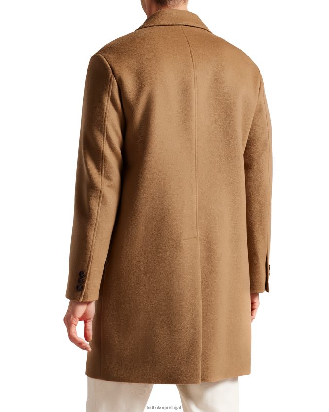 roupas Ted Baker sobretudo raydon pura lã trespassado camelo homens 8X6HDF1294