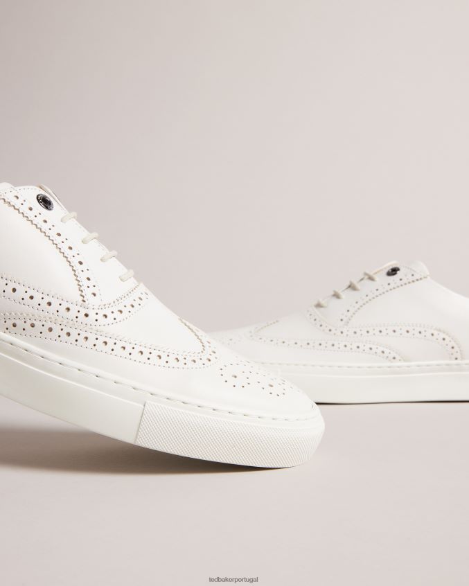 sapato Ted Baker brogues híbridos de couro polido dentton natural homens 8X6HDF1855