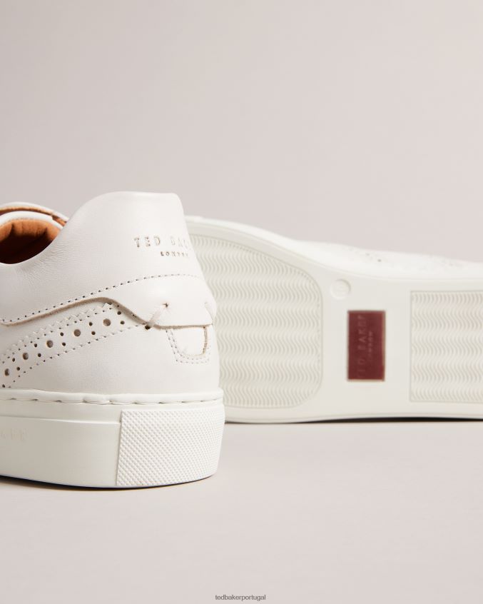 sapato Ted Baker brogues híbridos de couro polido dentton natural homens 8X6HDF1855