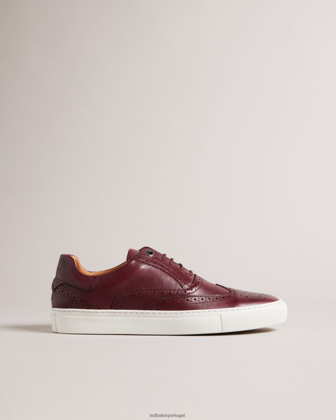 sapato Ted Baker brogues híbridos de couro polido dentton sangue de boi homens 8X6HDF1876