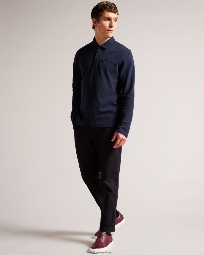 sapato Ted Baker brogues híbridos de couro polido dentton sangue de boi homens 8X6HDF1876