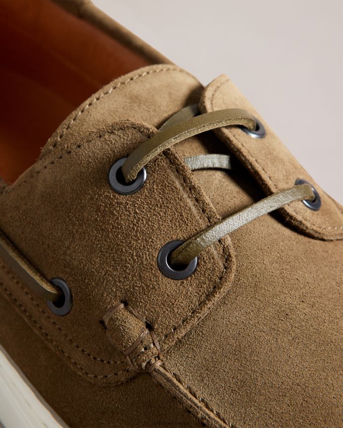sapato Ted Baker euens sapatos de camurça verde escuro homens 8X6HDF1883