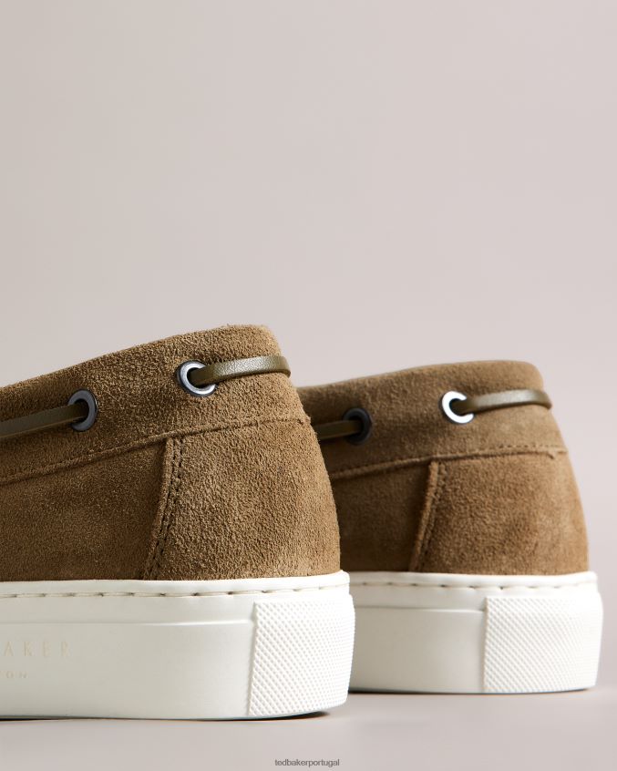 sapato Ted Baker euens sapatos de camurça verde escuro homens 8X6HDF1883