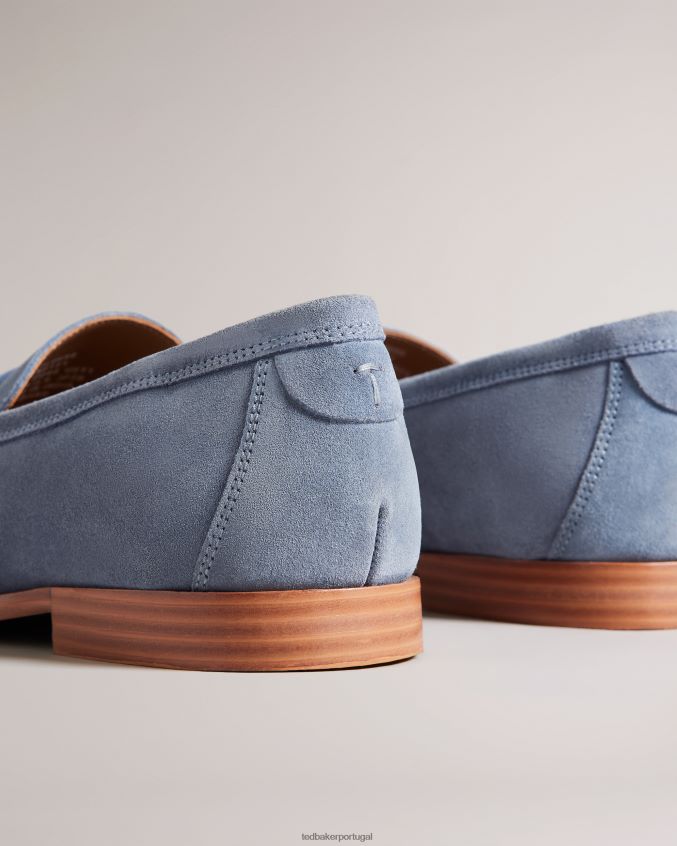 sapato Ted Baker mocassins de camurça adlerrs azul claro homens 8X6HDF1846