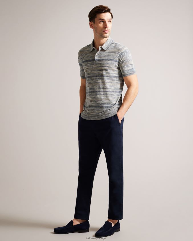 sapato Ted Baker mocassins formais de camurça labis marinha homens 8X6HDF1851