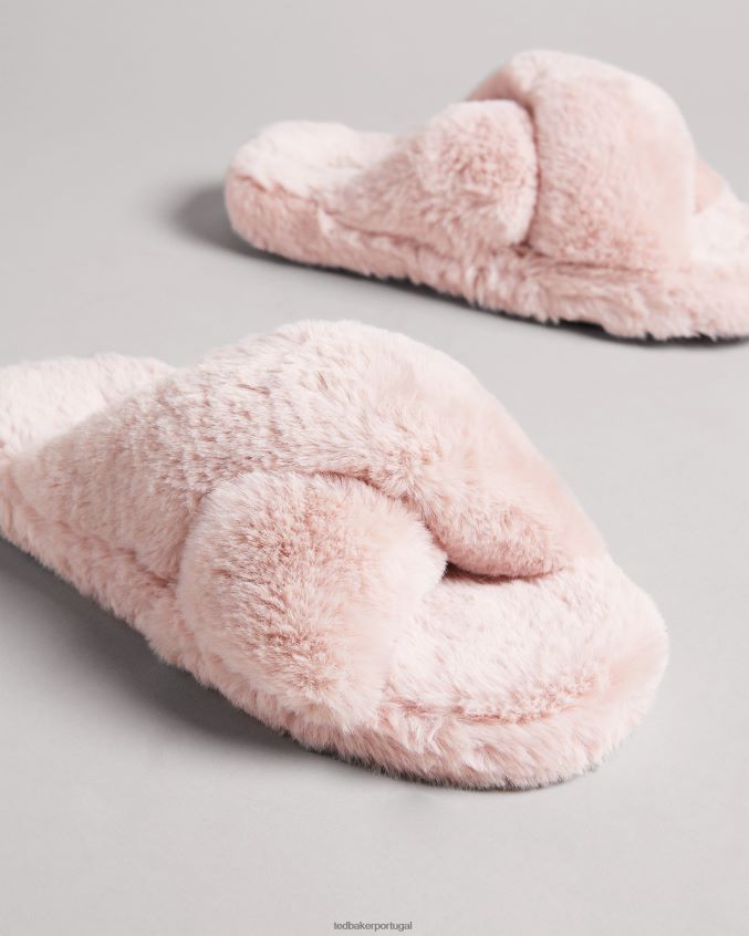 sapato Ted Baker chinelos de pele sintética lopply rosa escuro homens 8X6HDF923