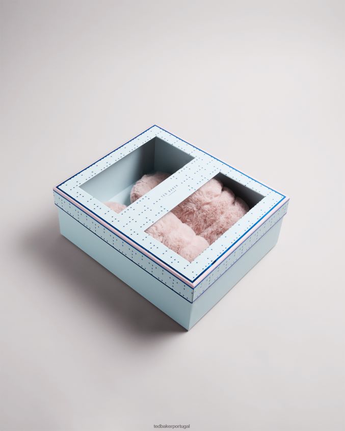 sapato Ted Baker chinelos de pele sintética lopsey rosa escuro homens 8X6HDF930