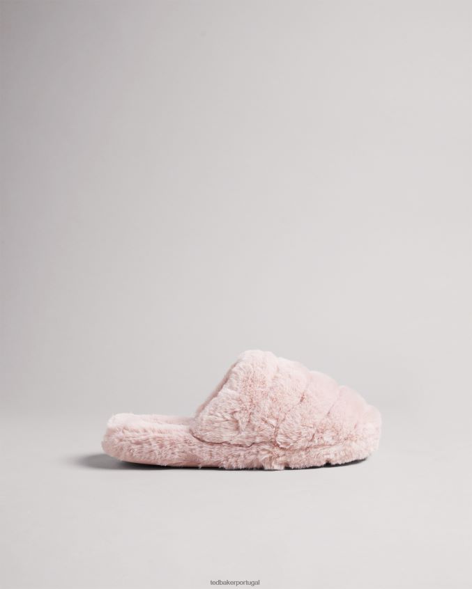sapato Ted Baker chinelos de pele sintética lopsey rosa escuro homens 8X6HDF930