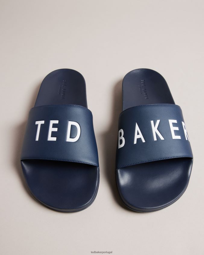 sapato Ted Baker controles deslizantes de logotipo auly marinha homens 8X6HDF1828