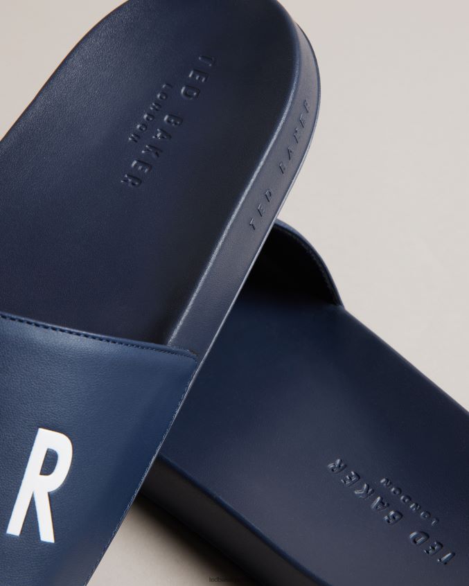 sapato Ted Baker controles deslizantes de logotipo auly marinha homens 8X6HDF1828