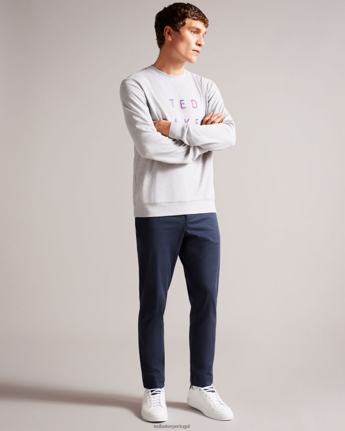 sapato Ted Baker tênis triloba simples com cadarço branco-vermelho homens 8X6HDF1836