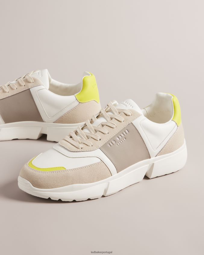 sapato Ted Baker cecyle tênis de couro Lima homens 8X6HDF1795