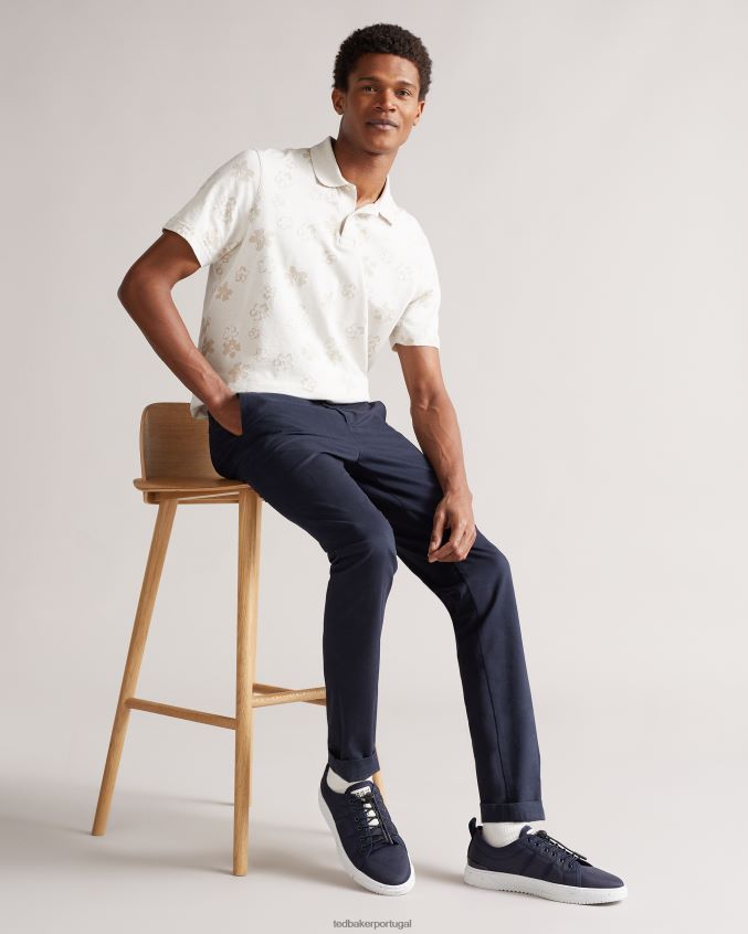 sapato Ted Baker oliiver tênis cano baixo em nylon reciclado marinha homens 8X6HDF2074