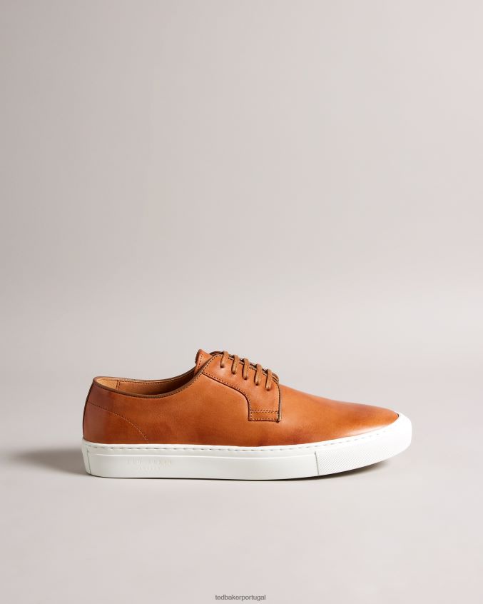 sapato Ted Baker sapato derby de couro kantenb e híbrido de tênis bronzeado homens 8X6HDF1890