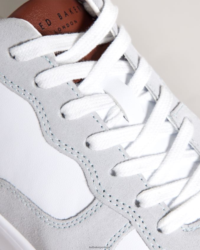 sapato Ted Baker tênis de couro color block gawyn marrom homens 8X6HDF1888