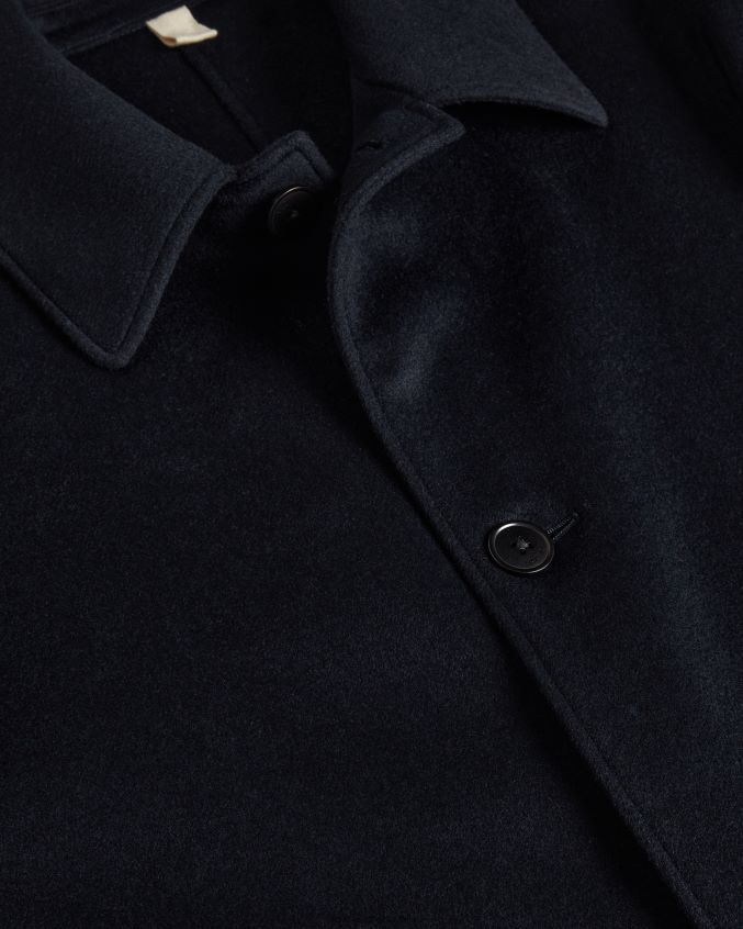 roupas Ted Baker casaco de lã powpow marinha homens 8X6HDF1635