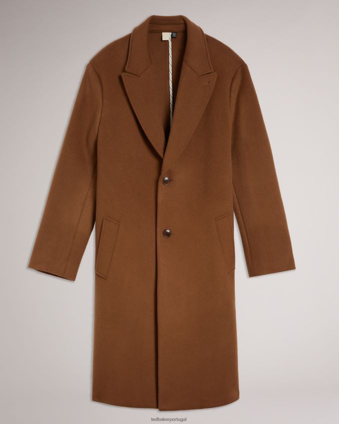 roupas Ted Baker casaco de lapela blubird marrom claro homens 8X6HDF1672