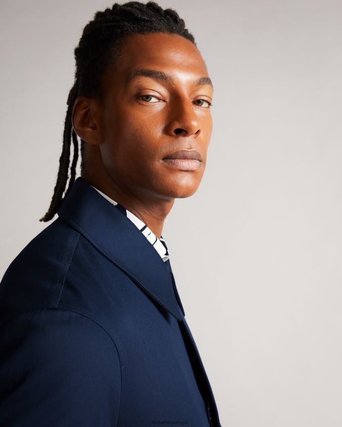 roupas Ted Baker eabost mac curto ligado azul marinho homens 8X6HDF1680